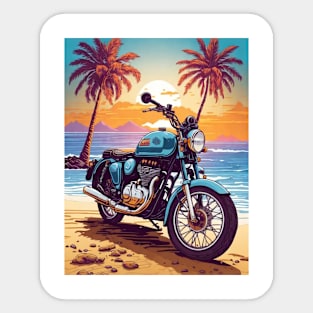 vintage motorcycle Sticker